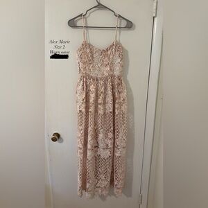 Alex Marie Pink Sweetheart Maxi Sundress